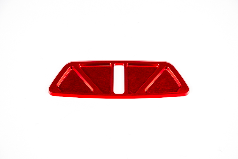 C8 Corvette Latch Plate, Anodized Aluminum, Red, Black, Blue